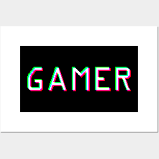 8 bit Gamer Shirt Posters and Art